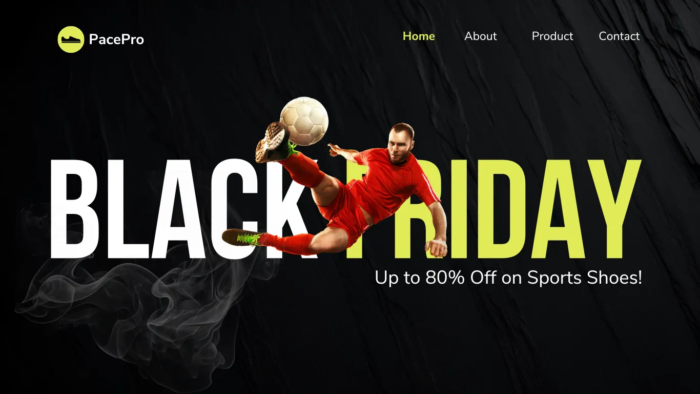 Black Friday Ecommerce Landing Page Template for Shopify