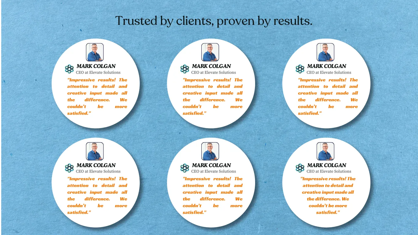 Customer Testimonials Template for Portfolio Website - Canva