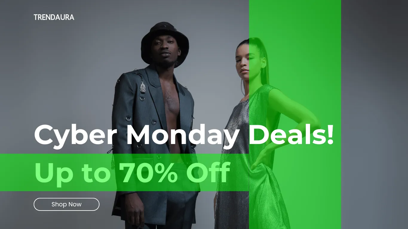 Cyber Monday Apparel Store Landing Page Template