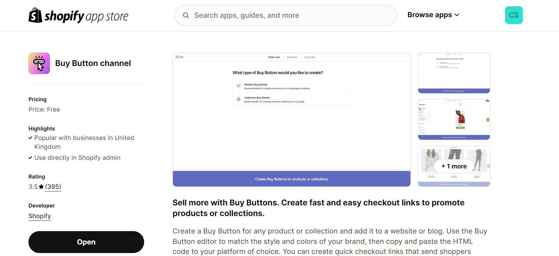 Shopify Buy Button