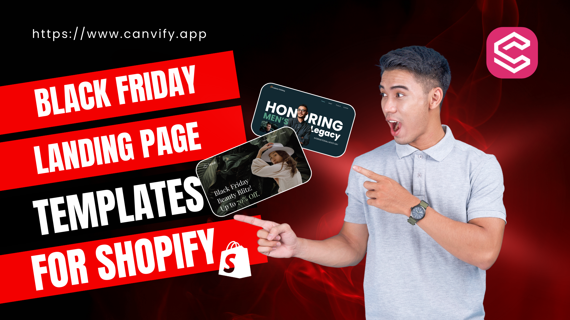 Create Shopify Pages For Black Friday Using Canva Templates