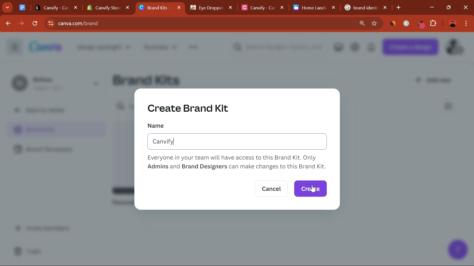 Create Brand Kit