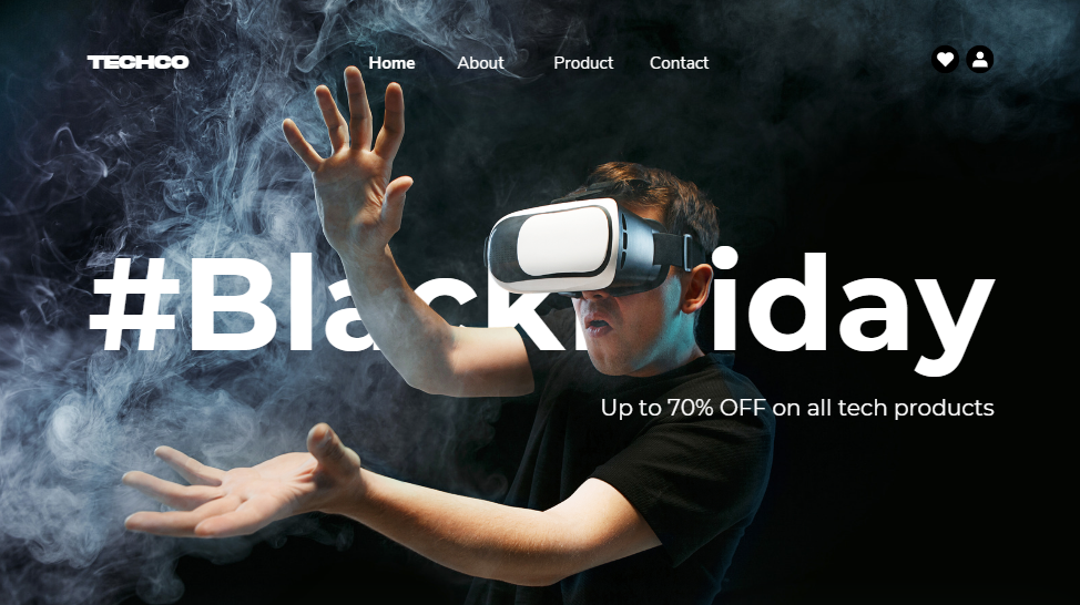 Black Friday Theme Landing Page