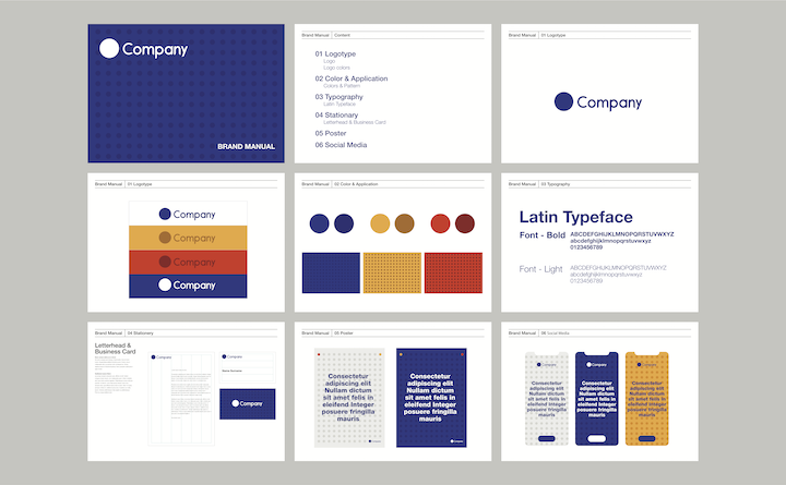 Complementary color scheme example