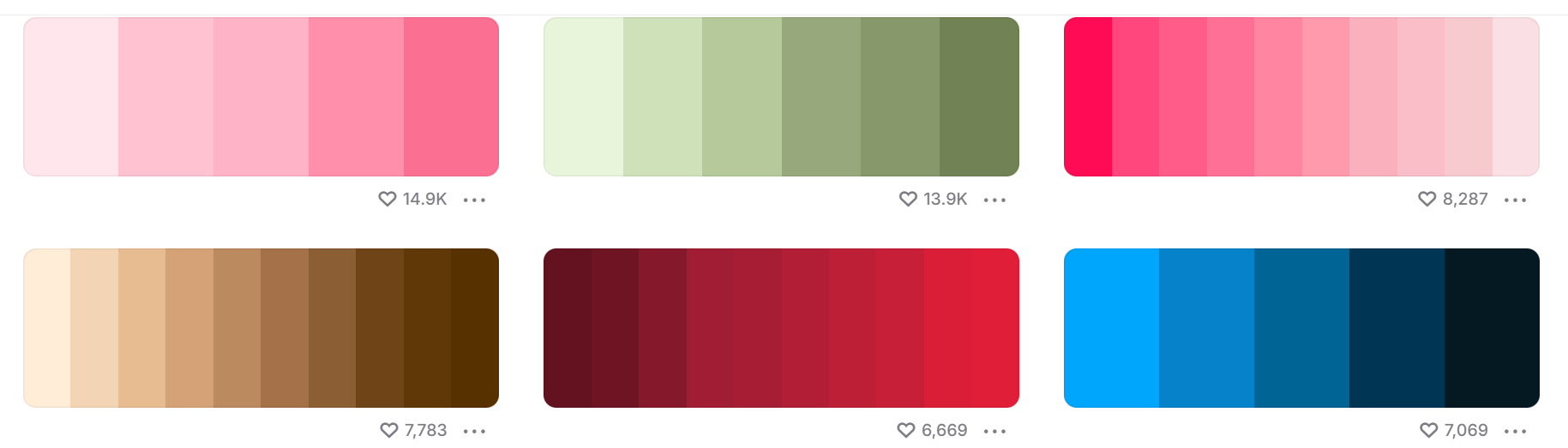 Find monochromatic color palettes