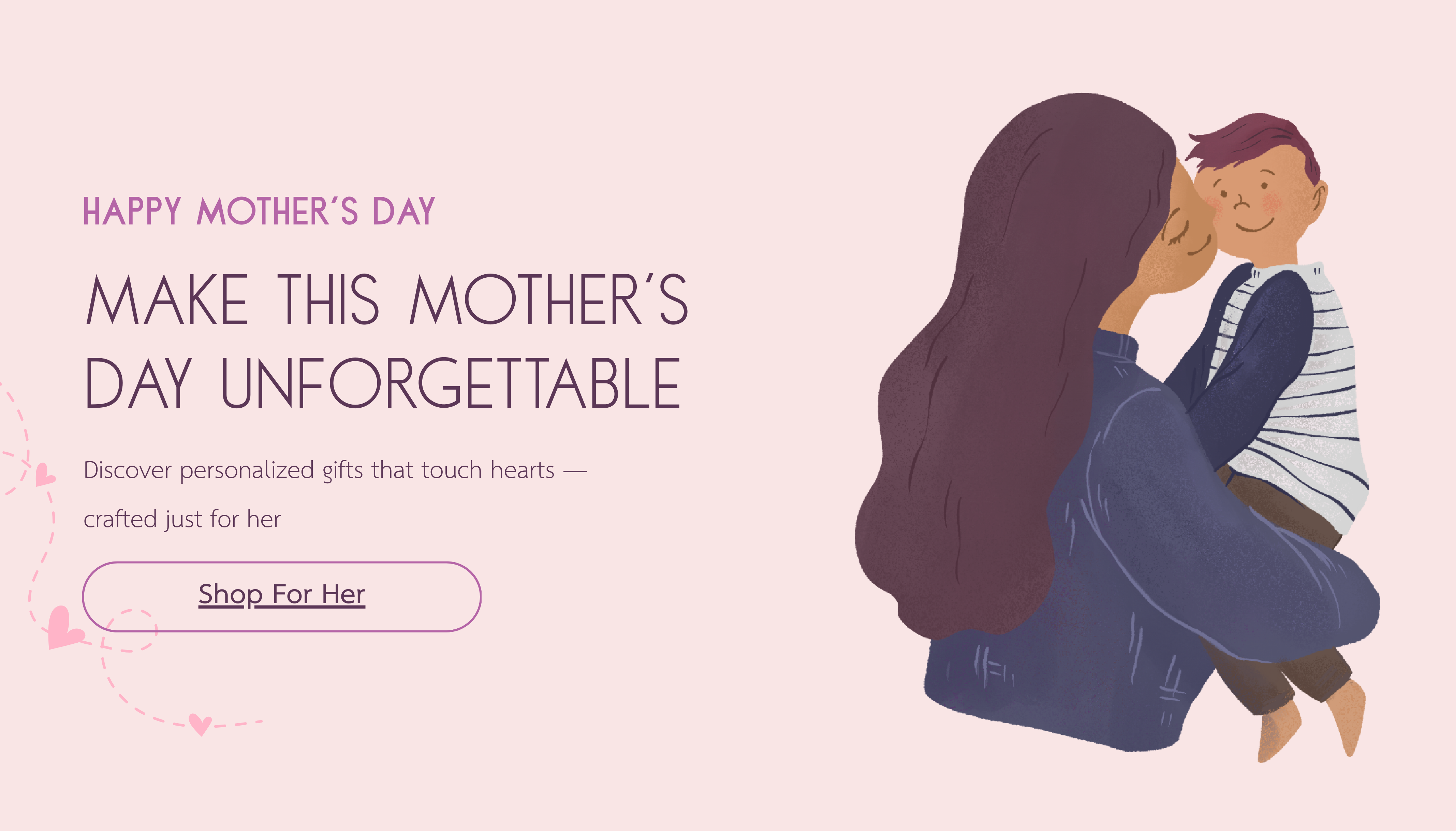 Mother's Day Website Page Template