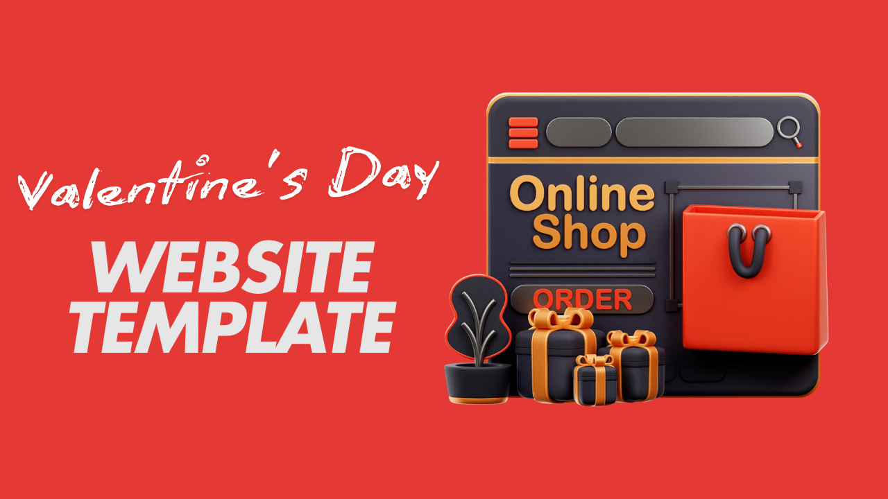 Valentine’s Day Website Template - Customizable Ecommerce Landing Page Template