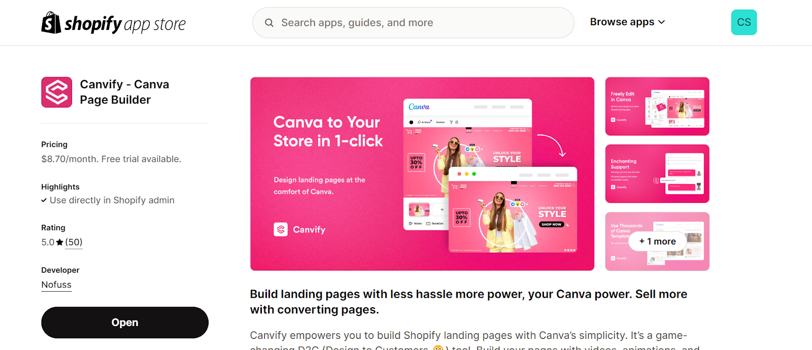 Canvify Shopify App